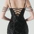 Graceful Sequin Embellished Mesh Mermaid Maxi Dress